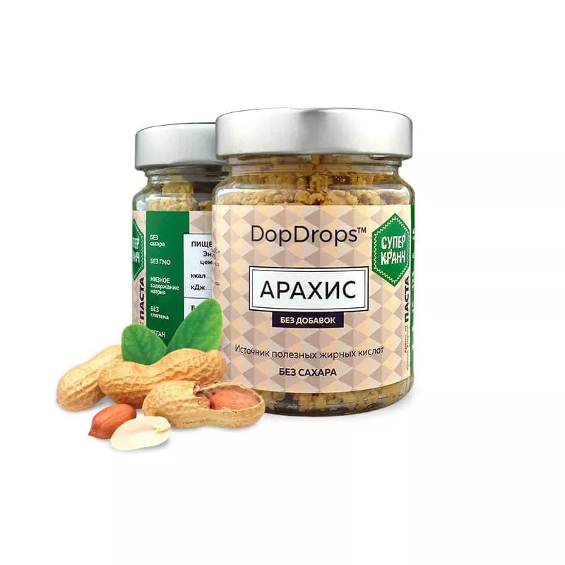 DopDrops Арахисовая паста СуперКранч 200g