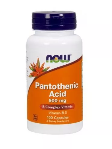 NOW Pantothenic Acid 500mg 100 vcaps