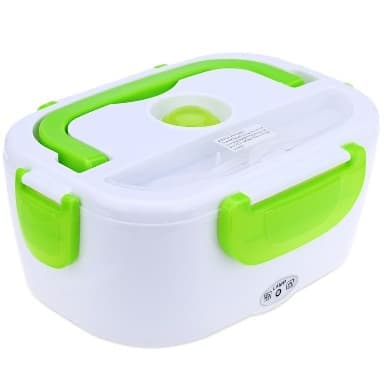 Take it Ланч Бокс Пластиковая Чаша 12Вт 600ml (Бело-Зеленый)